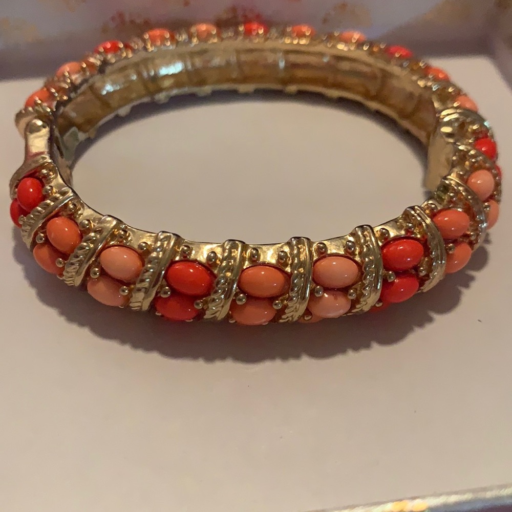 Pink and gold bracelet